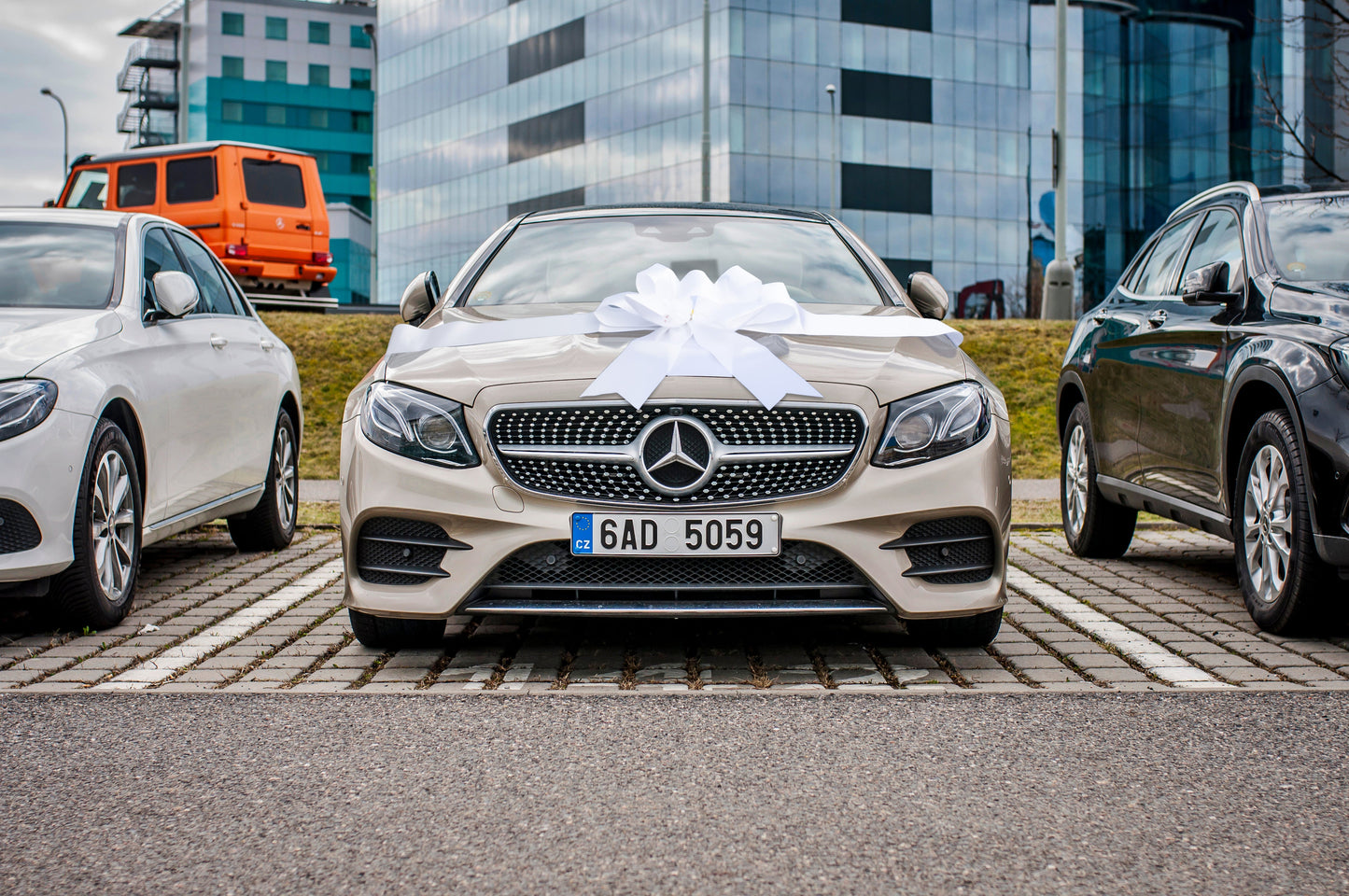 Car Bow- Premium Satin Purple