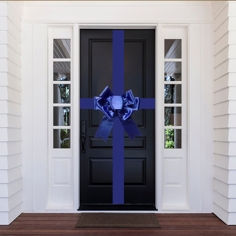 Satin Settlement Door Bow- Royal Blue